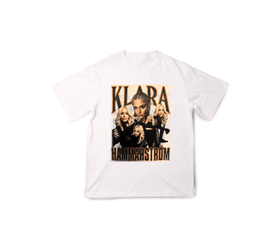 Official Klara Hammarström Merch Inspired by "Run to the Hills" in a Backstage Setting