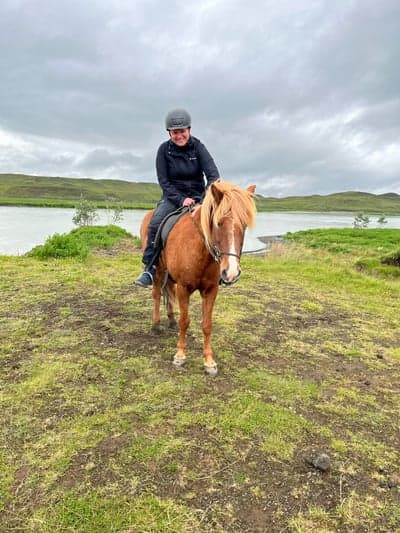 Dream come true 🤩 Riding an icelandic horse on iceland 🇮🇸 